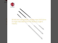 801439 IX6 Cutting Blade – Double Hole 310x7x2mm & Single Hole 308x7x2mm for Textile & Lingerie Industry